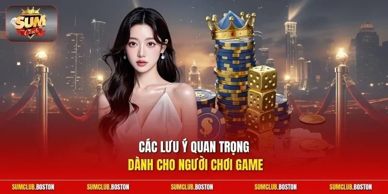 Các lưu ý quan trọng dành cho người chơi game