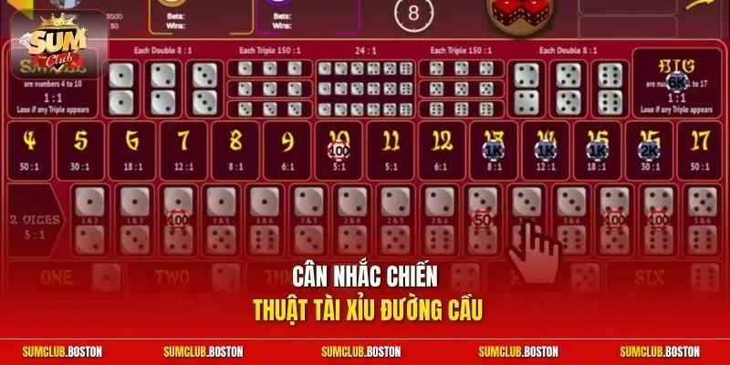 Cân nhắc chiến thuật tài xỉu đường cầu