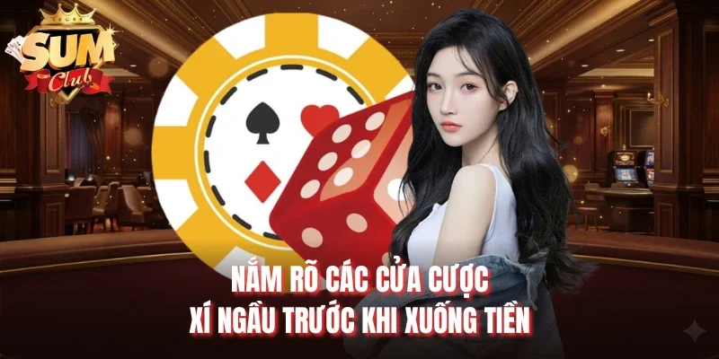 Nắm rõ các cửa cược xí ngầu trước khi xuống tiền