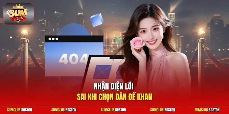 Nhận diện lỗi sai khi chọn dàn đề khan