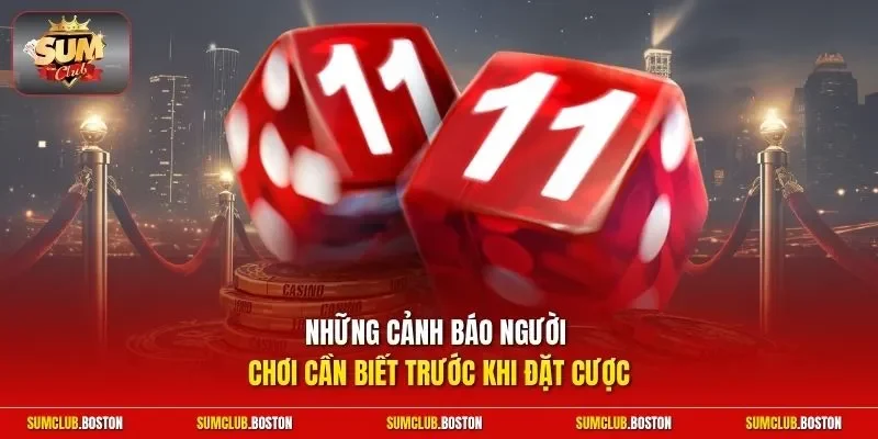 Những cảnh báo người chơi cần biết trước khi đặt cược