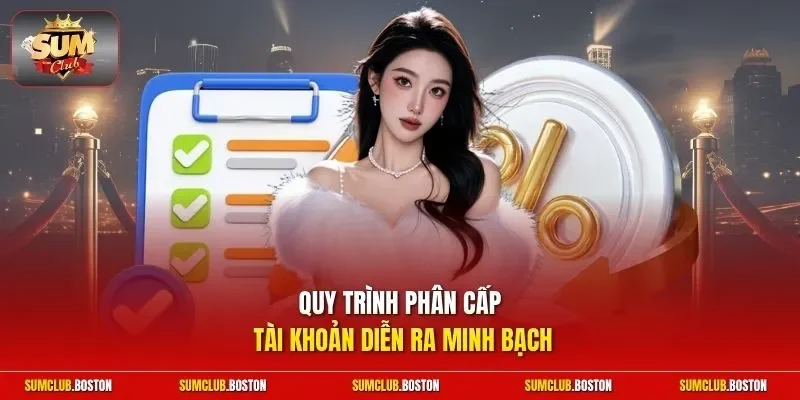 Quy trình phân cấp tài khoản diễn ra minh bạch