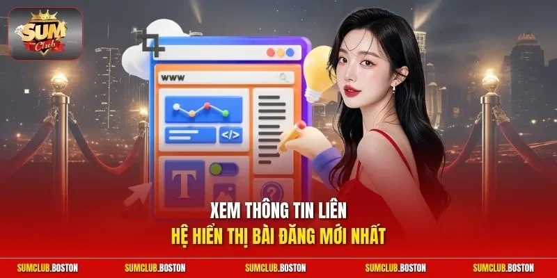Xem thông tin liên hệ hiển thị bài đăng mới nhất